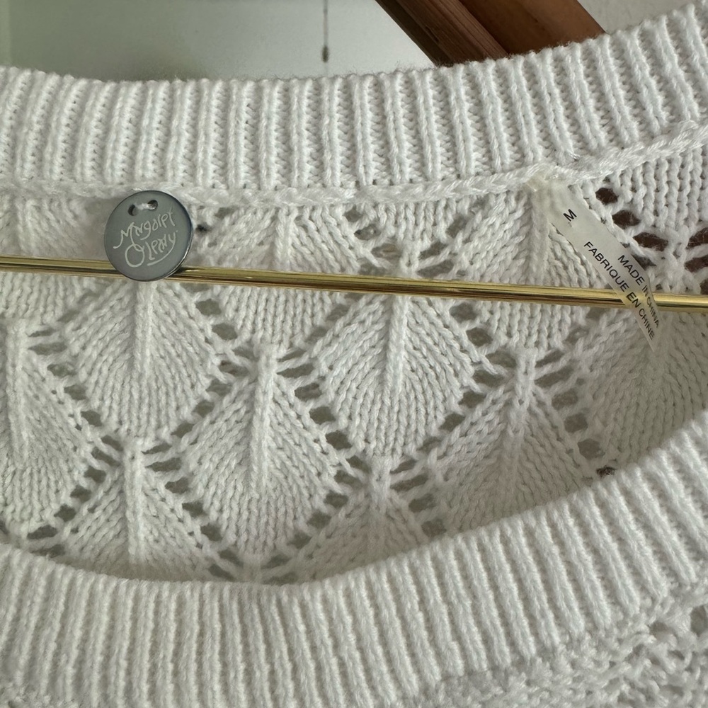 Margaret O’Leary White Knit Sweater - Picture 4 of 4